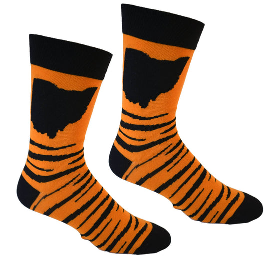 Ohio Bengals Stripes Men's Socks
