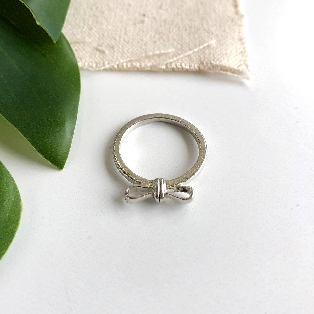 Wrapped Bow Ring - Silver