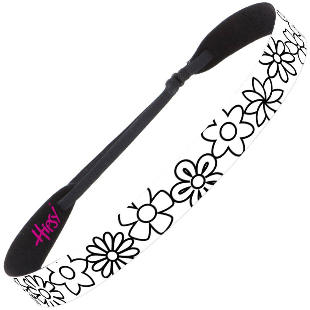 Hipsy Coloring Bands Adjustable No Slip Floral Headband: Fun Hearts