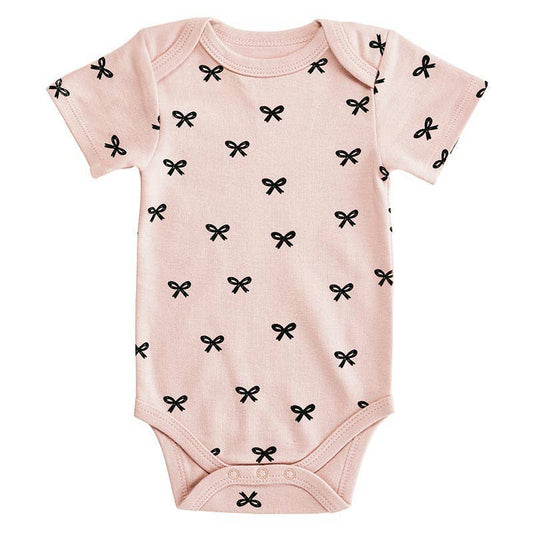 Pink Bow Onesie: 6-12M