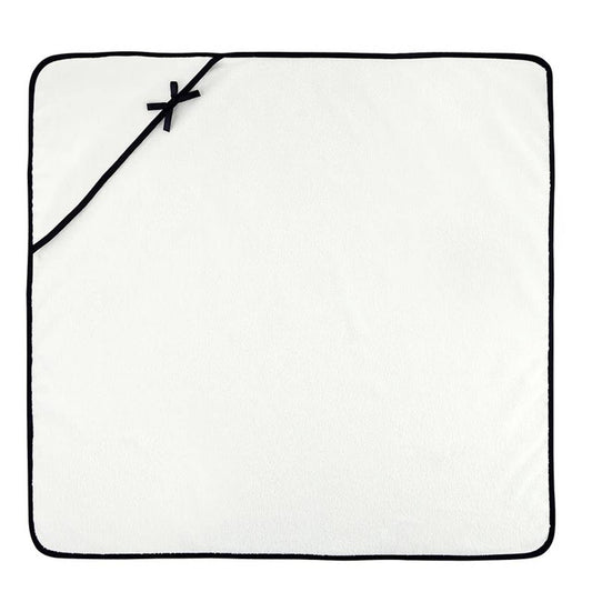 Ivory with Bow Hooded Towel