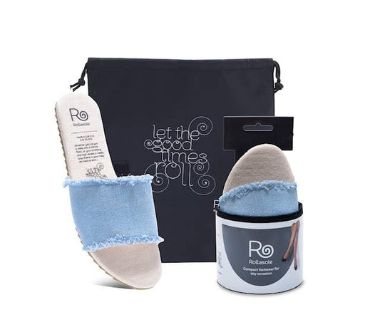 SALE Rollasole:  Blue Jean Baby Denim sandals