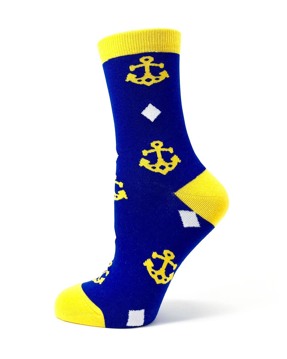 Proud NAVY Mom Women's Crew Socks