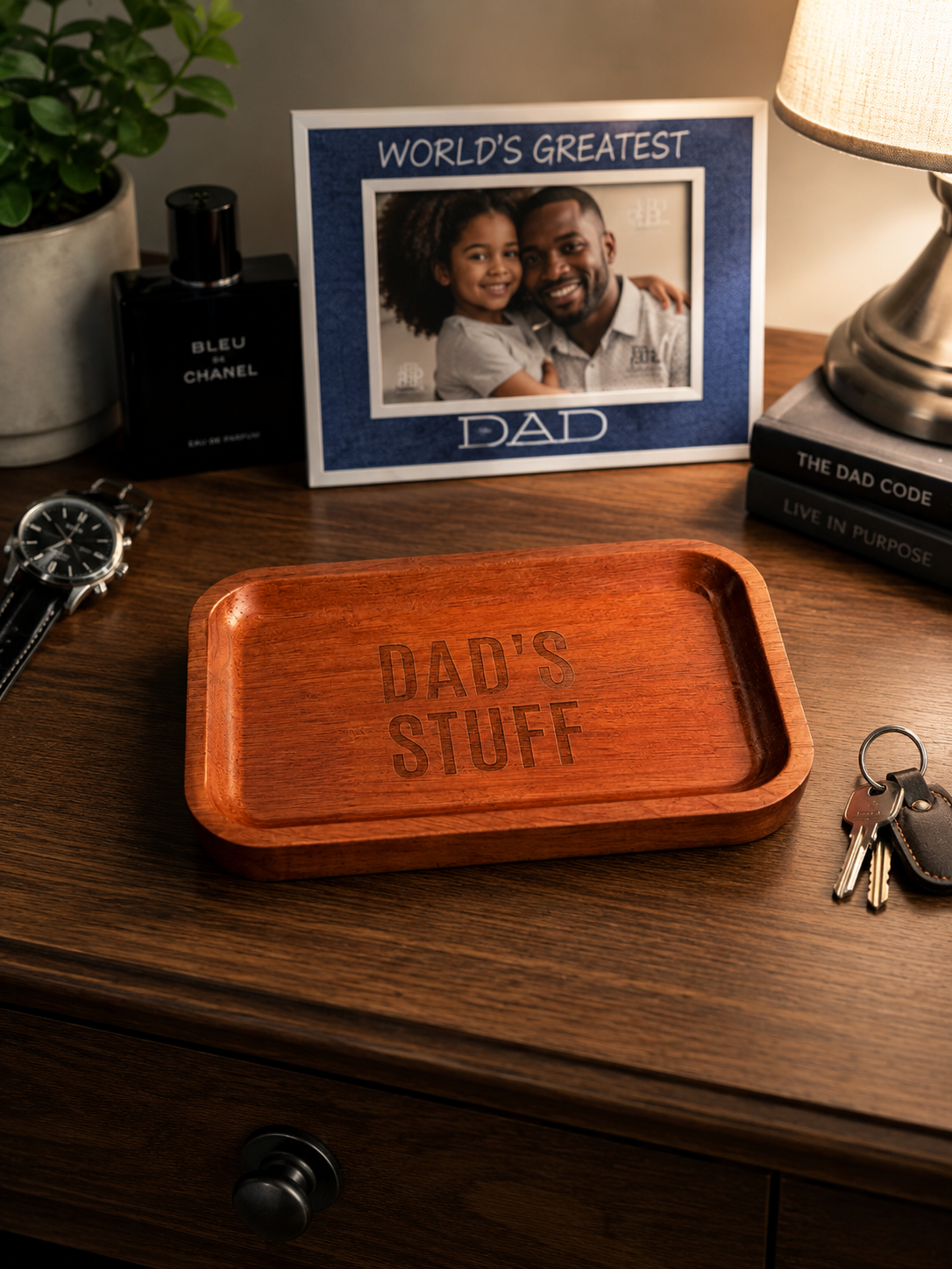 Dad's Stuff Wood Tray