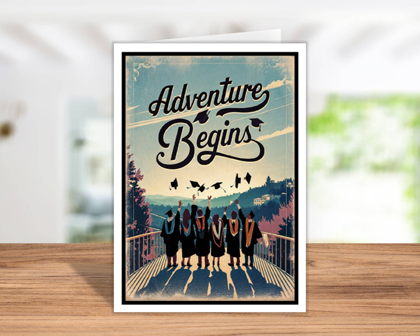 Adventure Begins Graduation Card