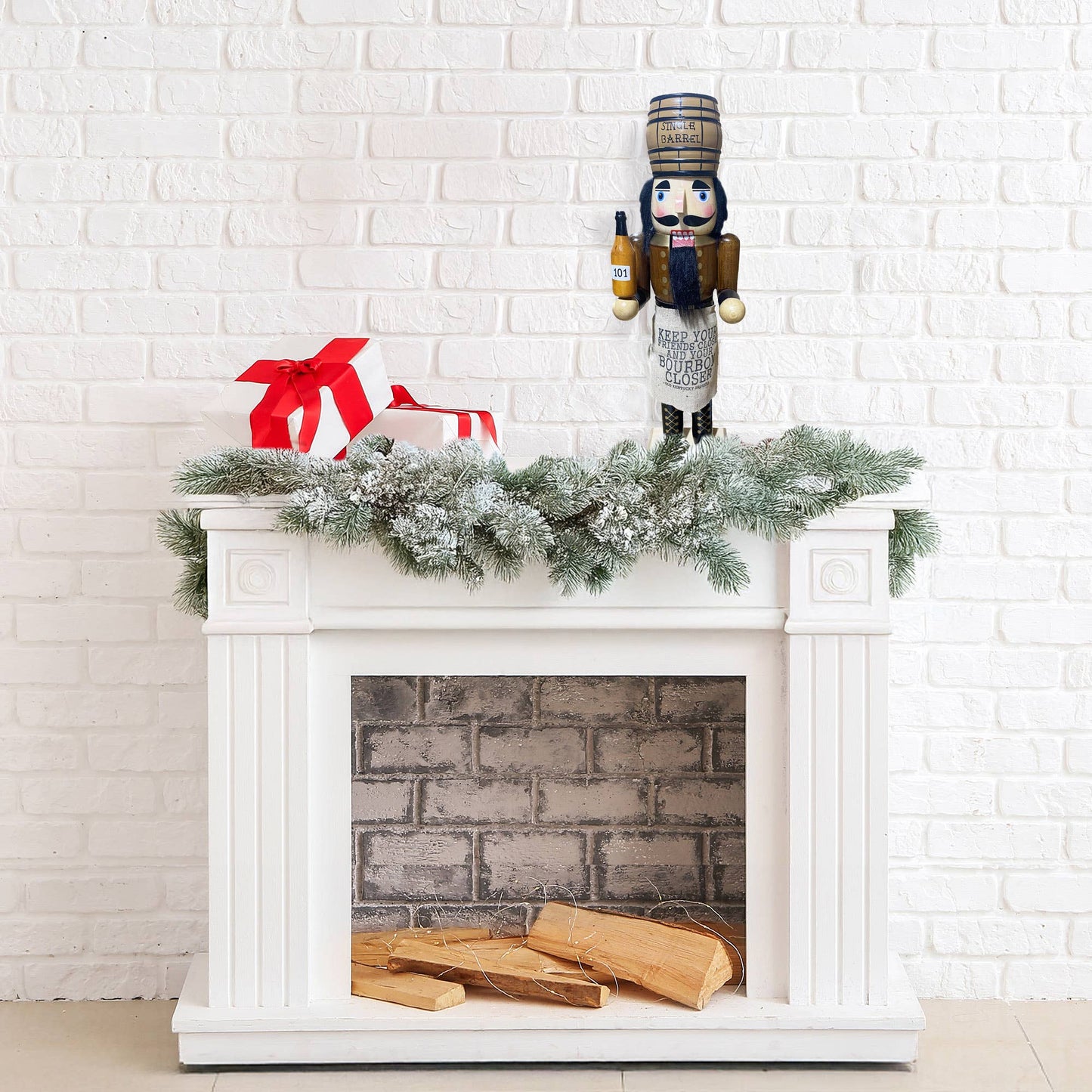 14" Bourbon Barrel Nutcracker