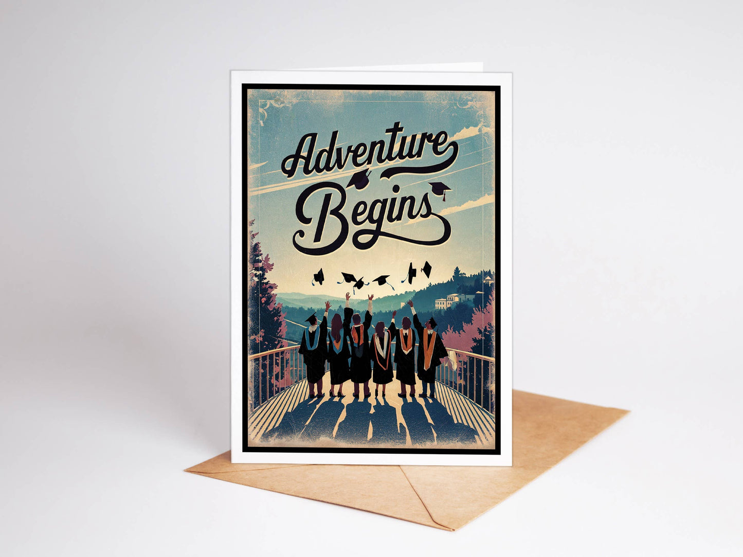 Adventure Begins Graduation Card