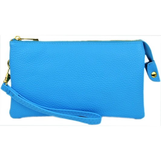 Yellow Three Compartments Crossbody Bag