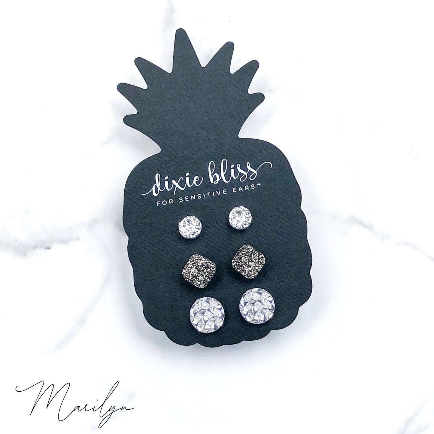 Marilyn Silver Earring Set