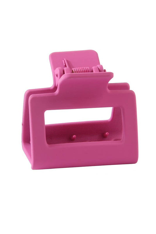 Pink Square Macaron Shark Claw Clip