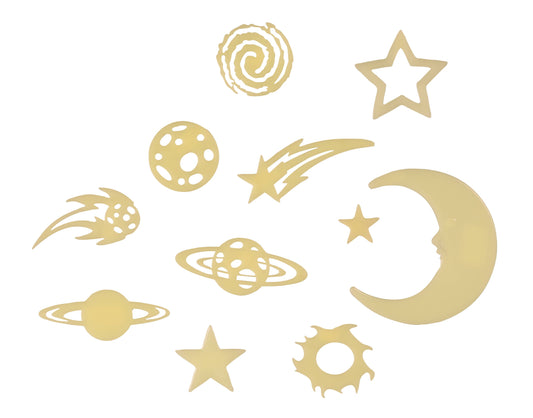 Cosmic Glow Stars Room Decor - Glow Stickers