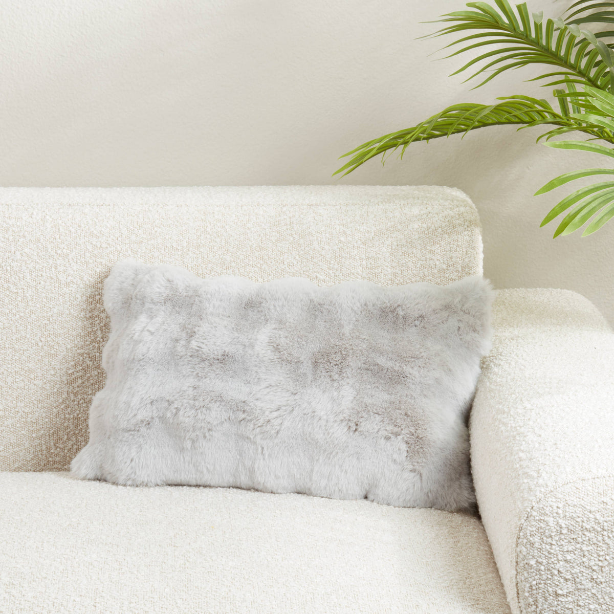 Cozy Bubble Faux Fur Pillow: Jasper Green / Cover Only / 20"