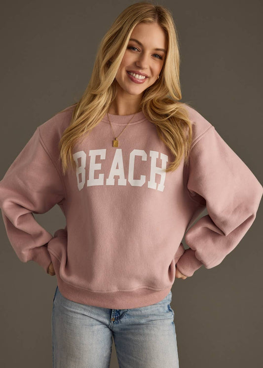 Panache Apparel Dusty Pink Beach Sweatshirt