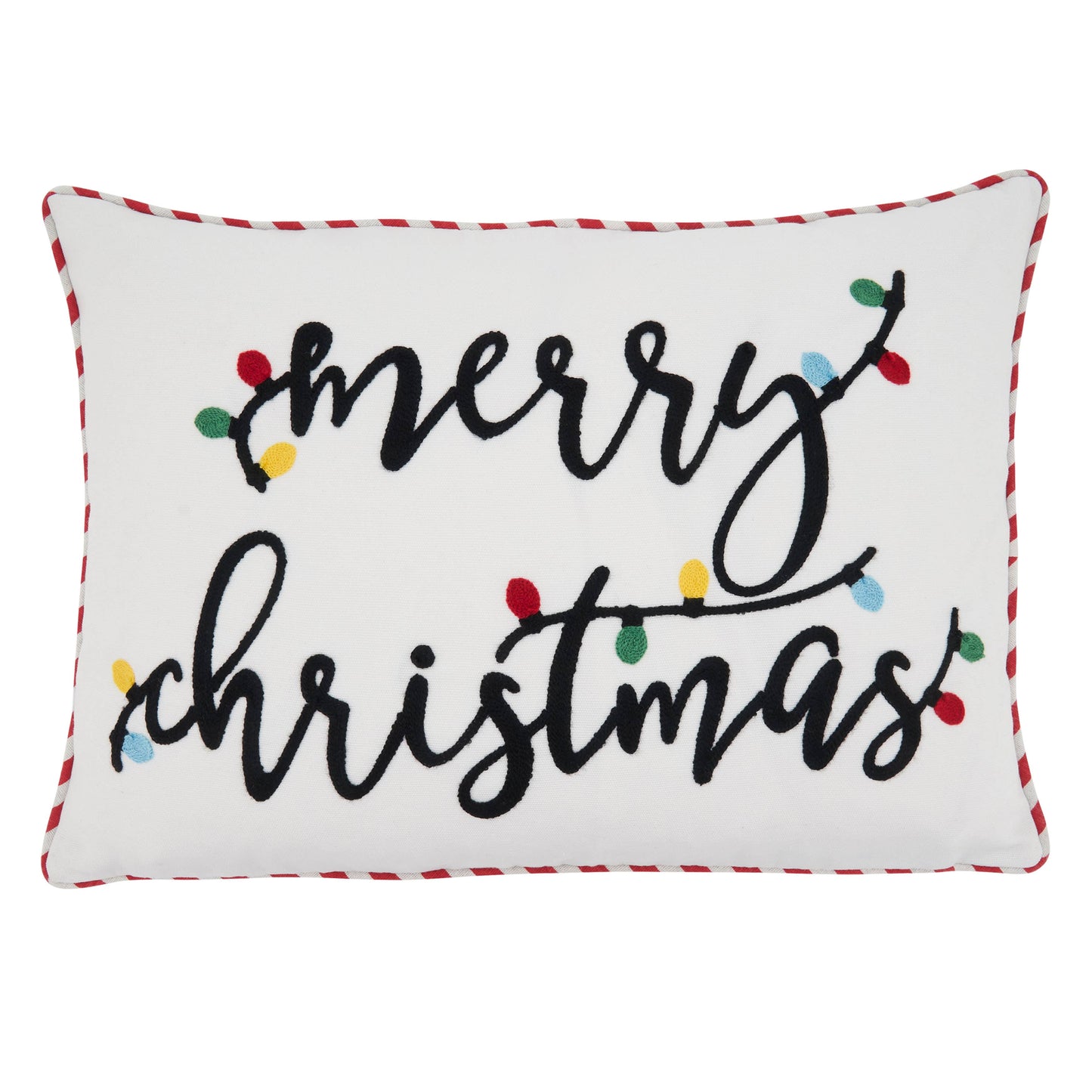 Throw Pillow With Merry Christmas Design: 14"x20"