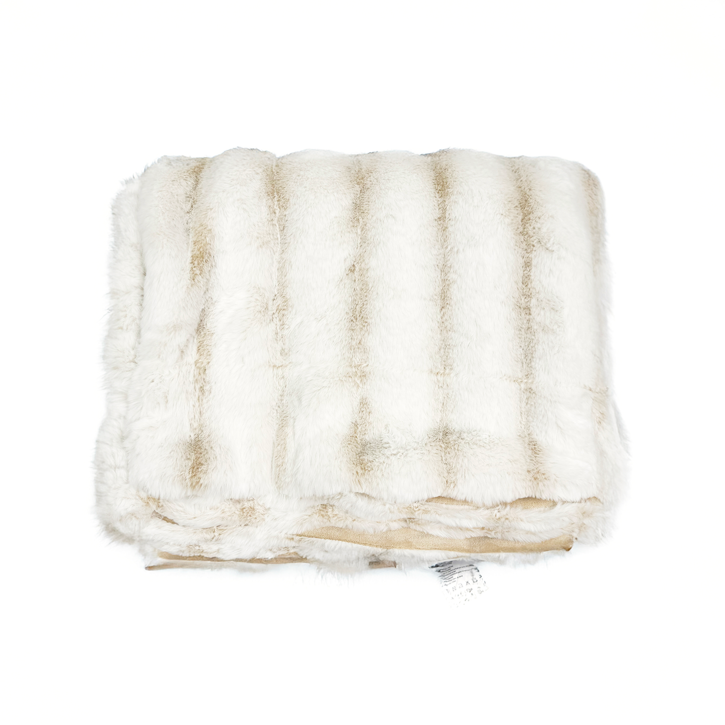 White Ultra Soft Faux Rabbit Fur Throw Blanket