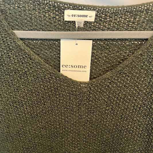 Olive Green Lightweight Knit Top