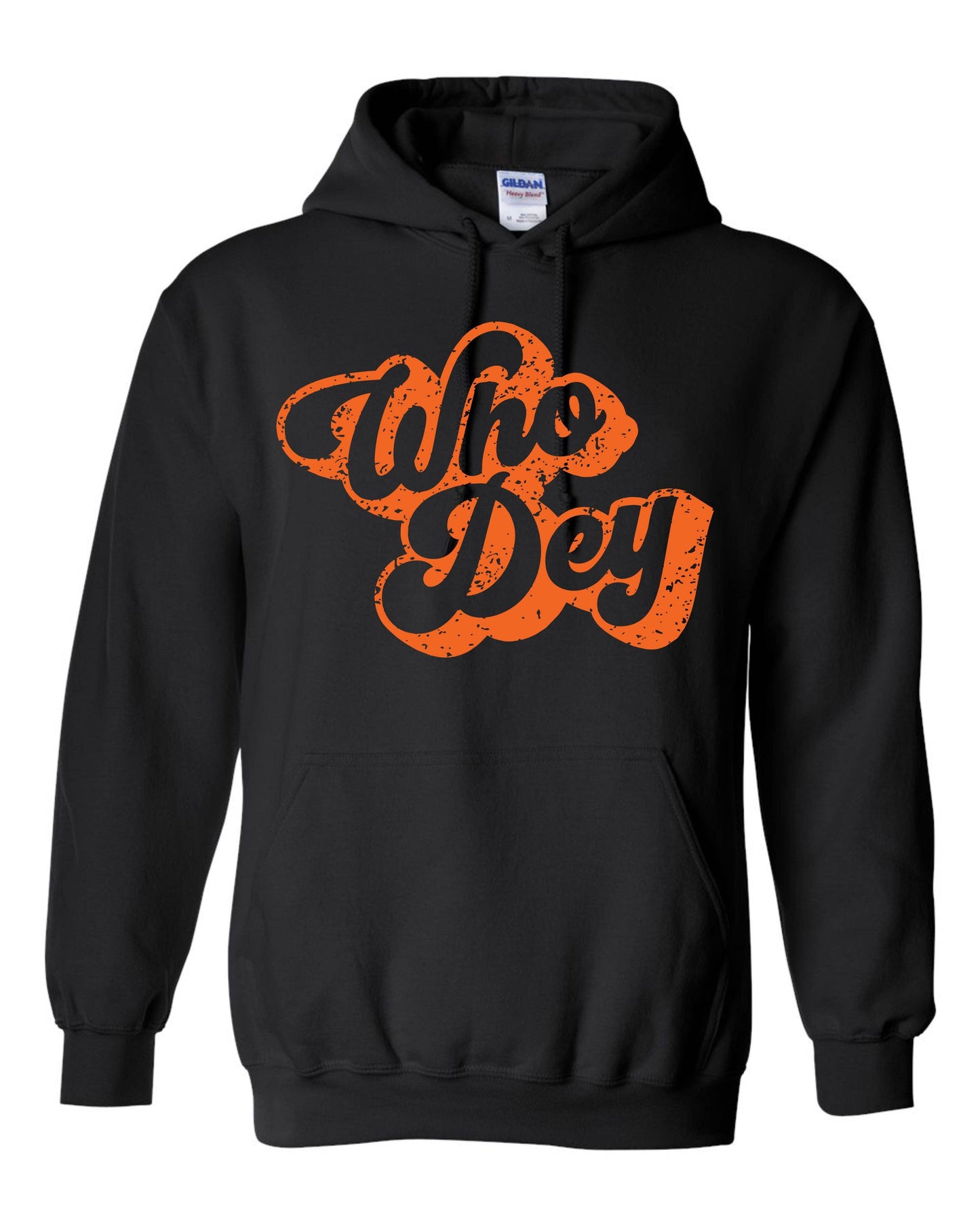 Black Bengals Who Dey Groovy Hoodie