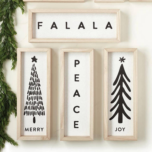 Joy Tree Wood Sign