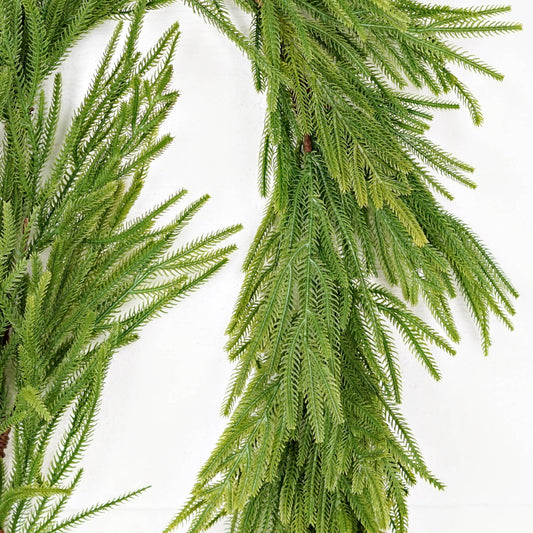 6 Foot Soft Touch Norfolk Pine Full Garland