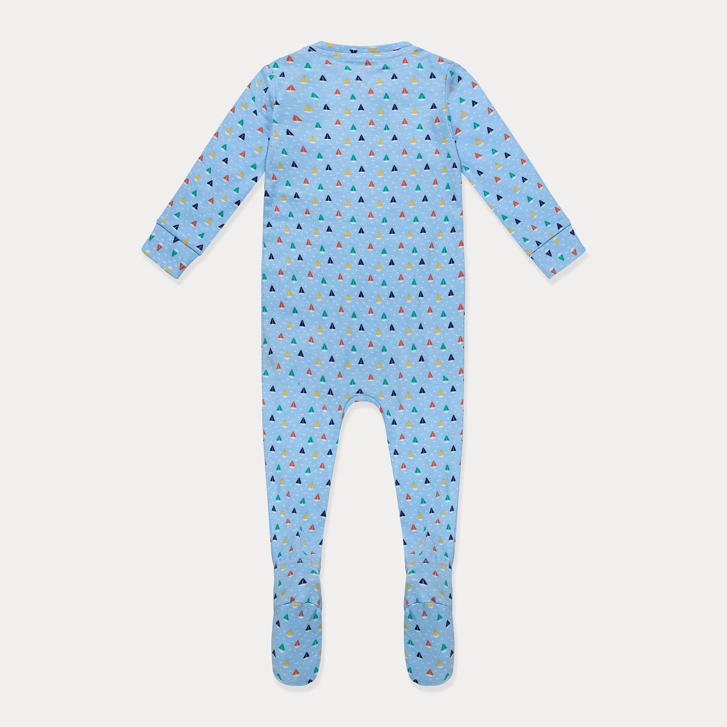 Sailboats on Blue Footed Pajamas