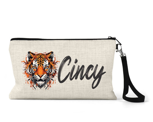 Cincinnati Bengals Tiger Canvas Wristlet
