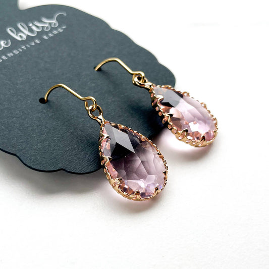 Merit in Ballet Pink Teardrop Earrings