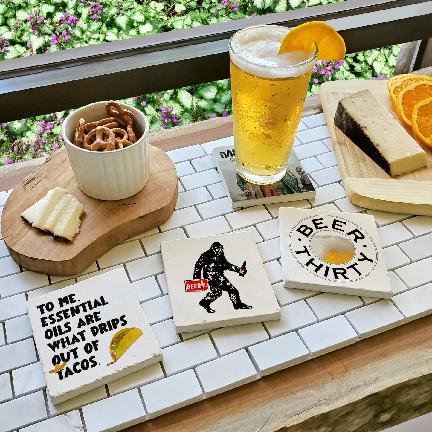 "Everything will kill you choose fun"  Ceramic Coaster