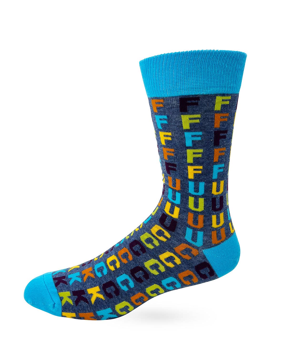 FFFFFFUUUUCCCCCKKK Men's Novelty Crew Socks