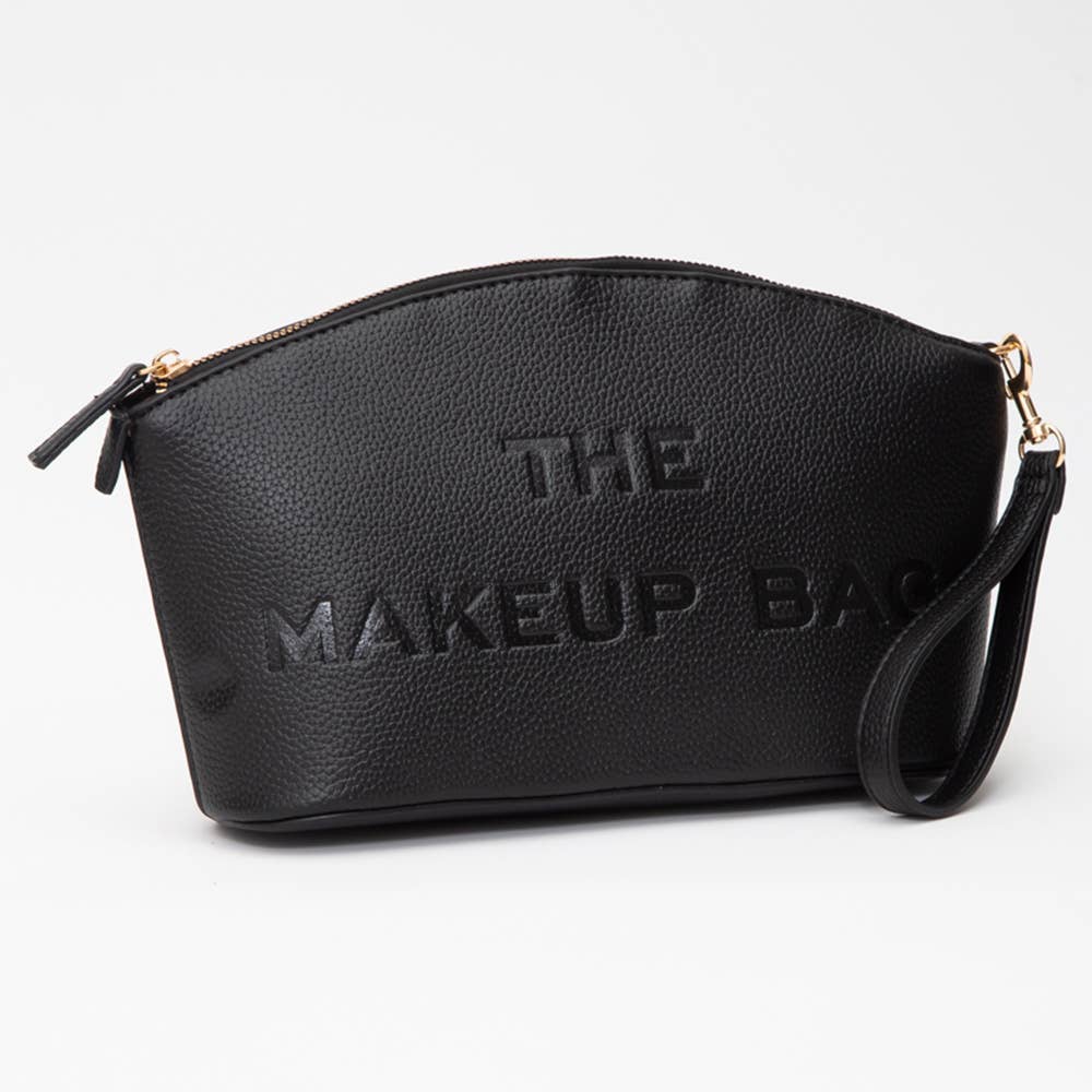 Faux Leather THE MAKE UP BAG Pouch Bag/Beauty Organizer Bag: Fuchsia