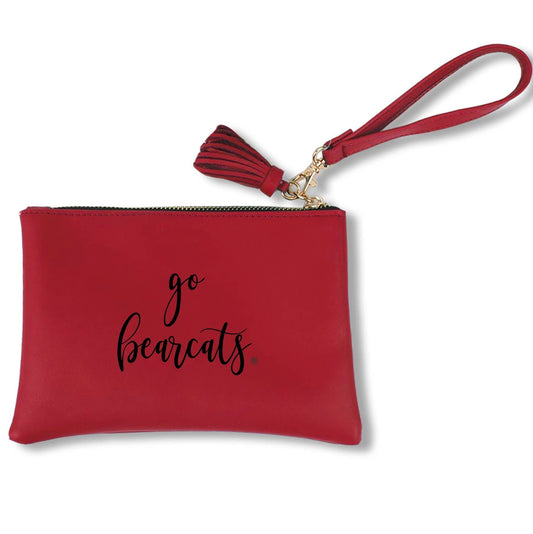 Red University of Cincinnati UC wristlet