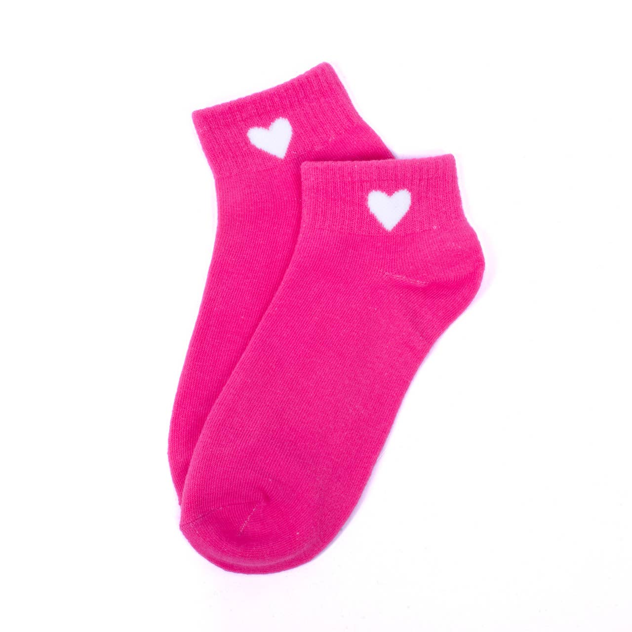 Ladies' Assorted Low Cut Heart 6 pre-pack Ribbed Socks