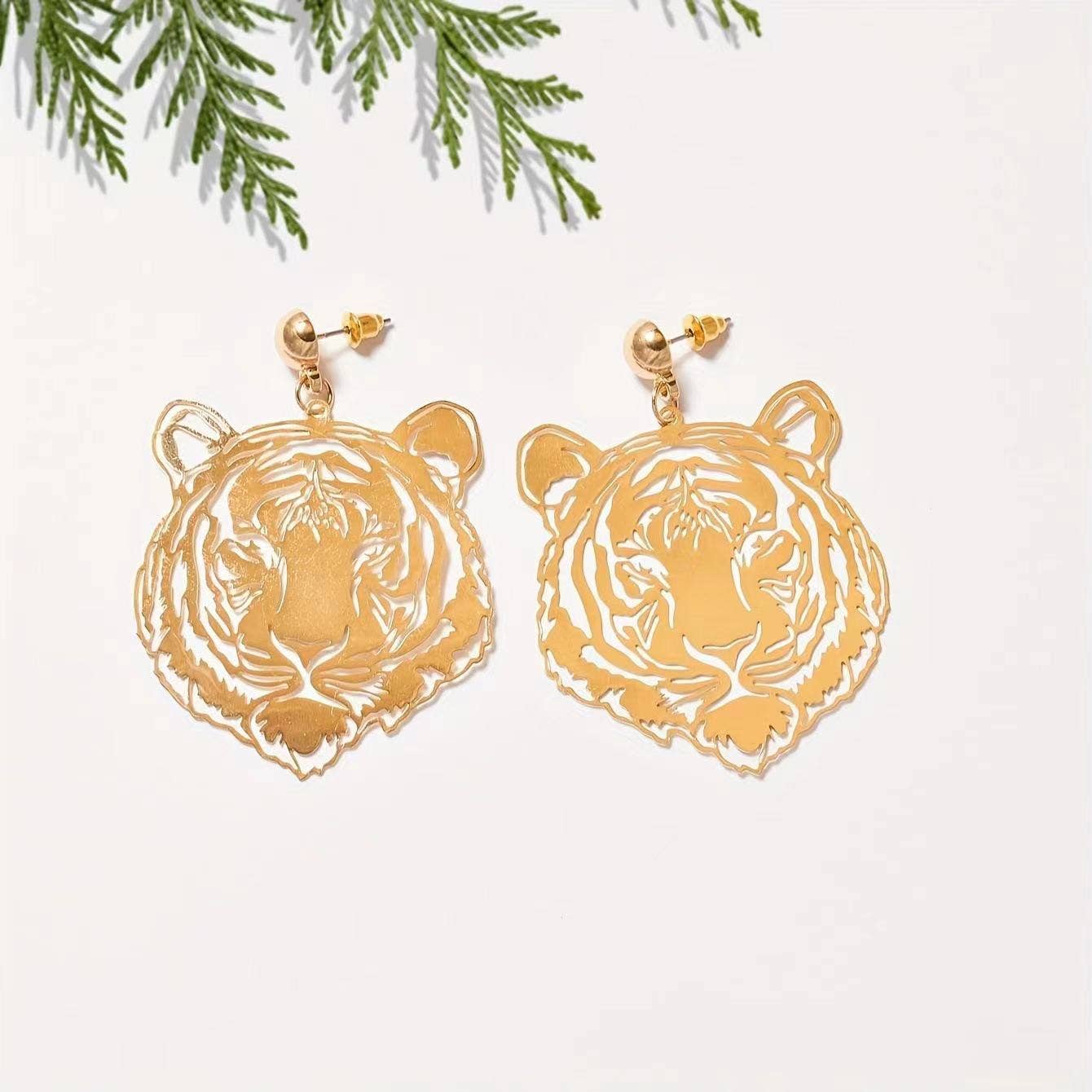 Bengals Gold Filagree Earrings