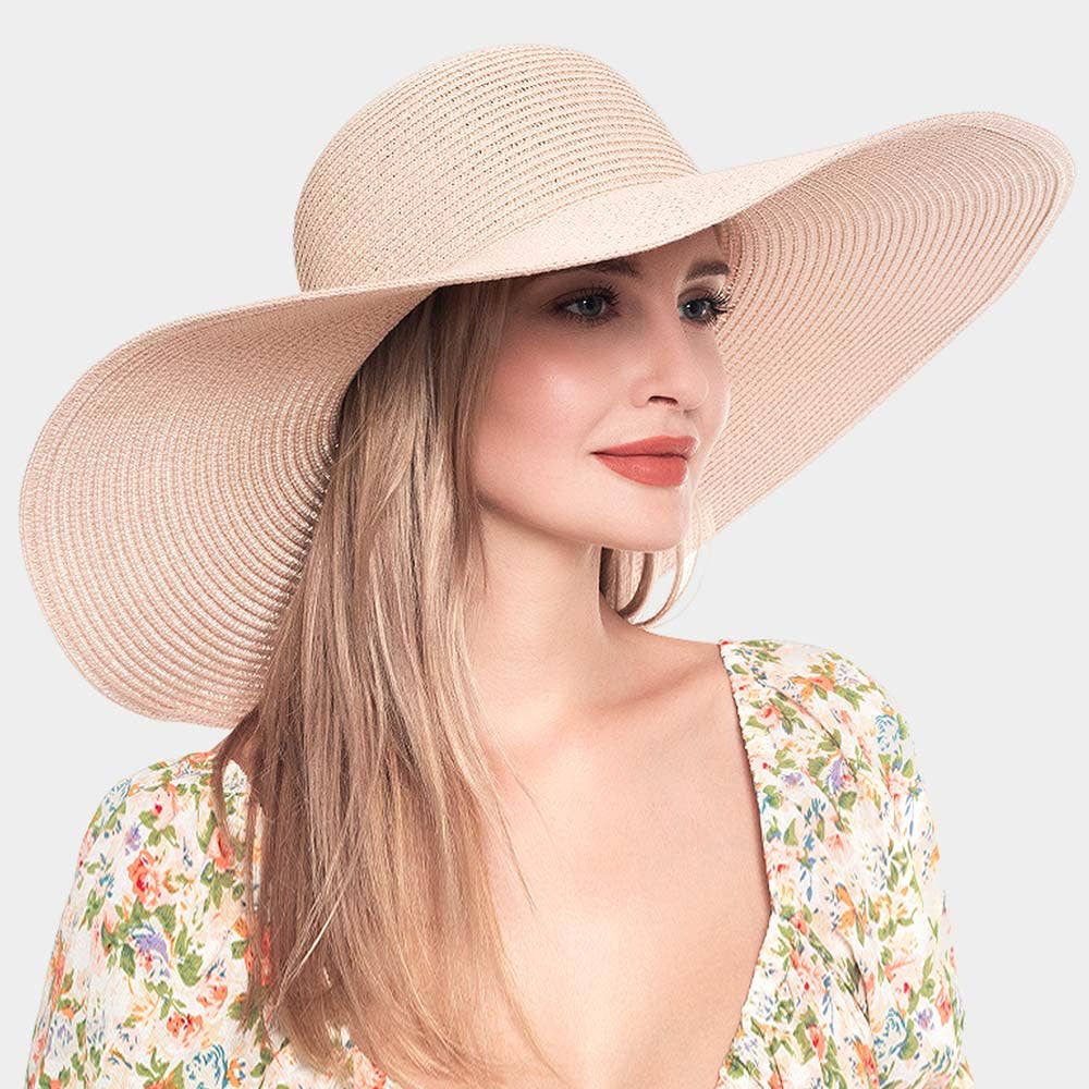 Solid Straw Sun Hat
: Beige