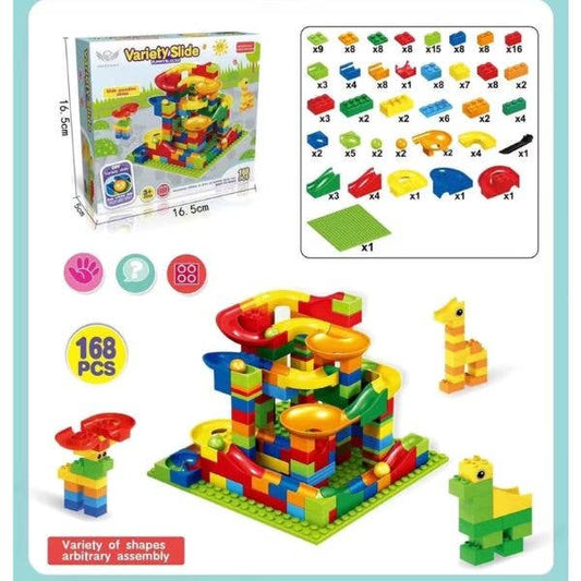 The Marble Run Variety Slide Block Build