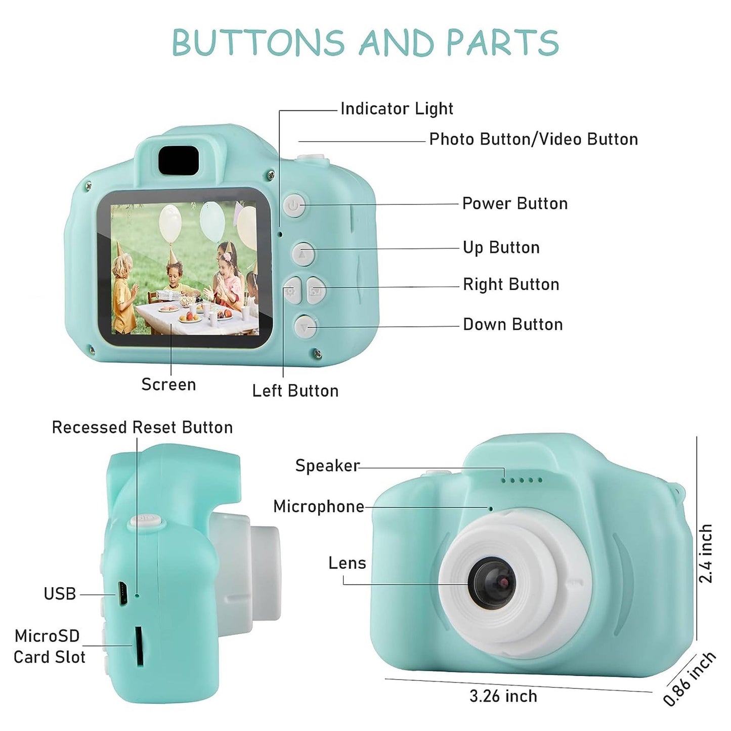 Digital Video Recorder Christmas Camera Kids Toys