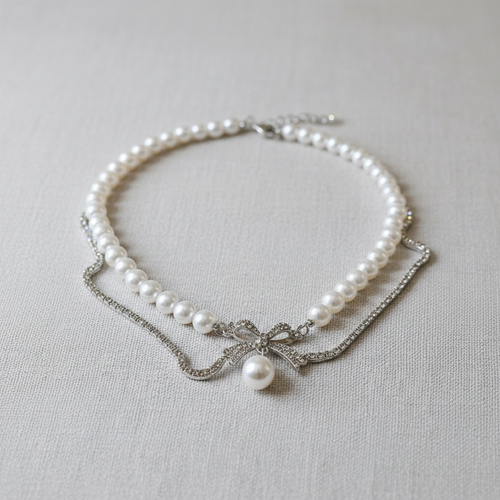 Butterfly Pearl Pendant Necklace