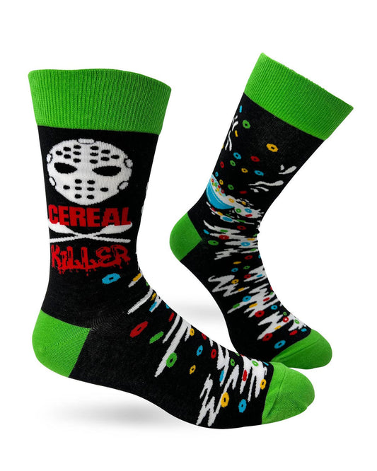 Cereal Killer Men's Novelty Crew Socks