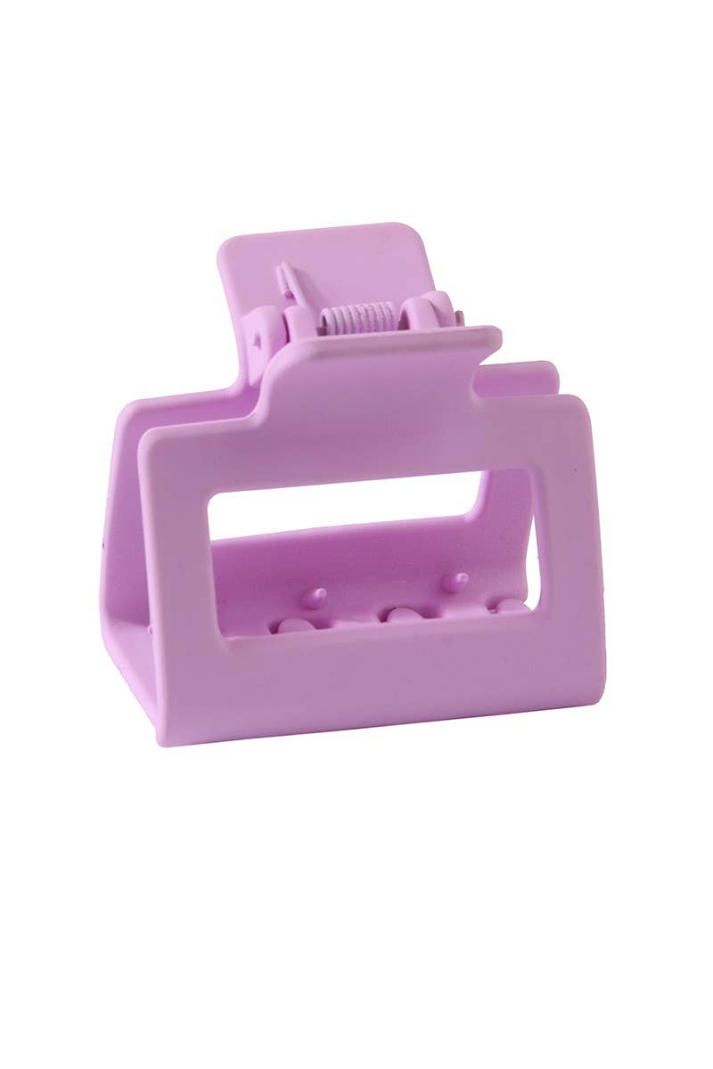 Purple Square Macaron Shark Claw Clip