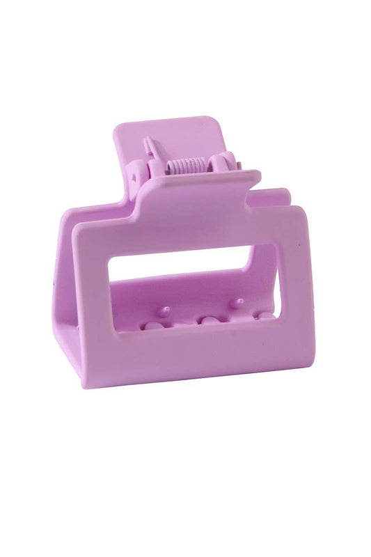 Purple Square Macaron Shark Claw Clip