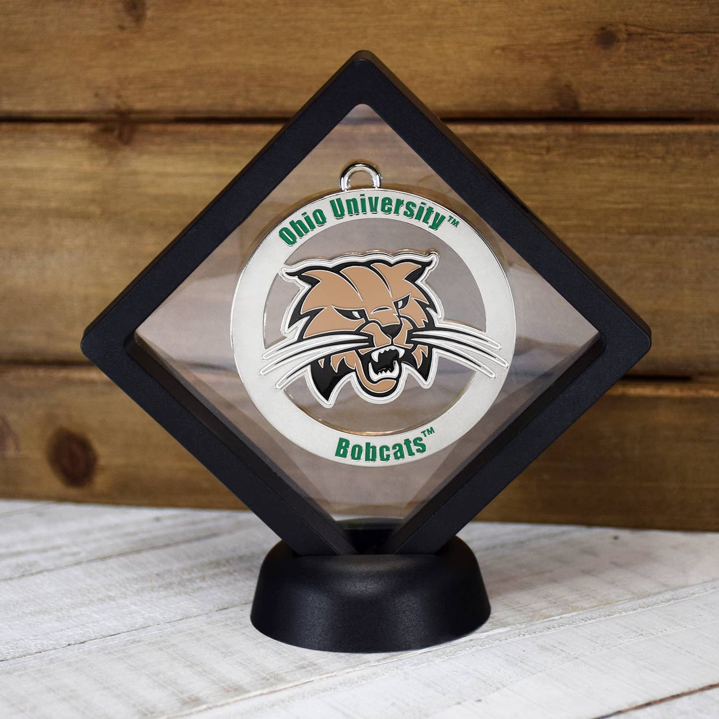 University of Ohio Bobcats Silver Ornament