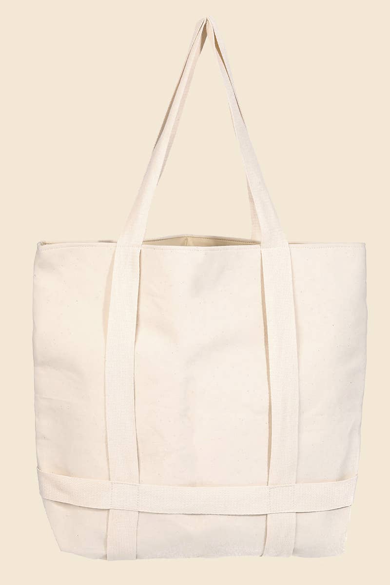 Square Hat Holder Tote Bag: BK