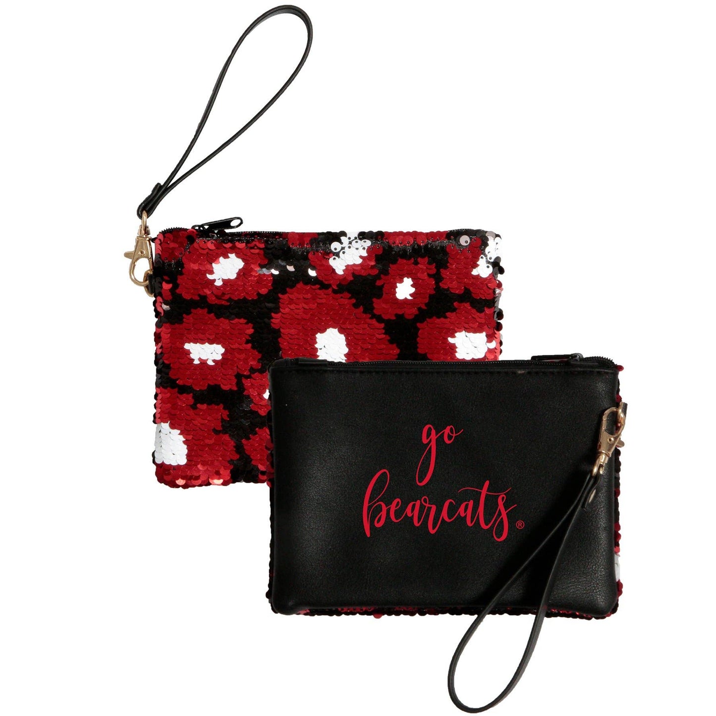 University of Cincinnati UC sequined clutch