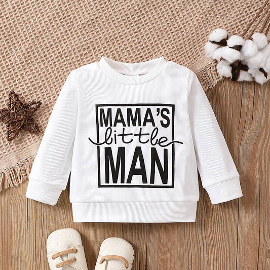 Baby Boy "Mama's Little Man" Long Sleeve Top