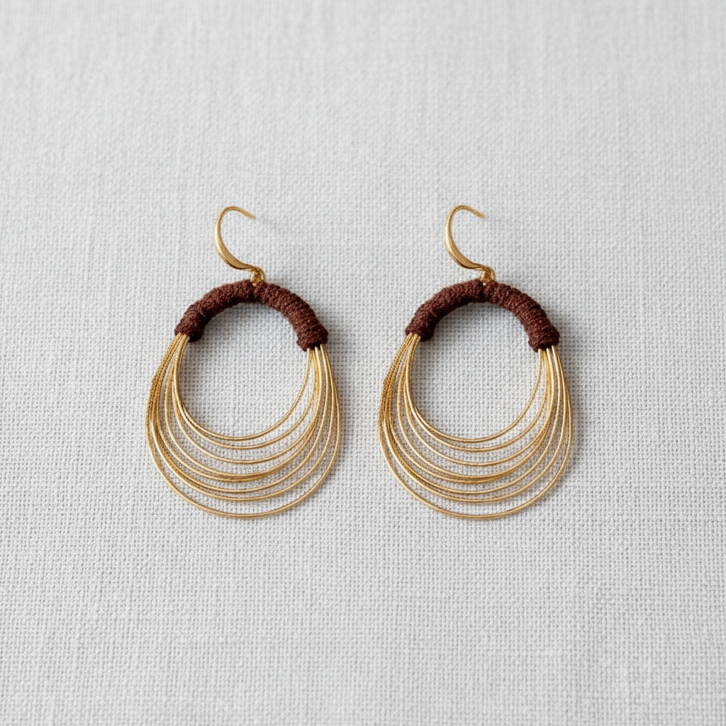 Exaggerated Geometric Wrap Earrings