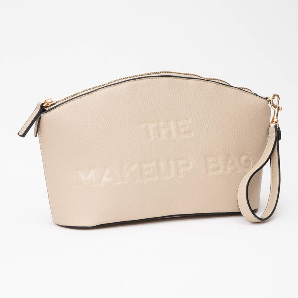 Faux Leather THE MAKE UP BAG Pouch Bag/Beauty Organizer Bag: Fuchsia