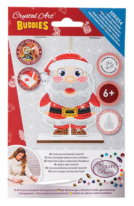 Crystal Art Ornament: Santa