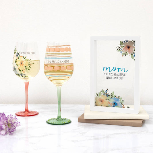 Beautiful Mom - 16 oz Wine Glass