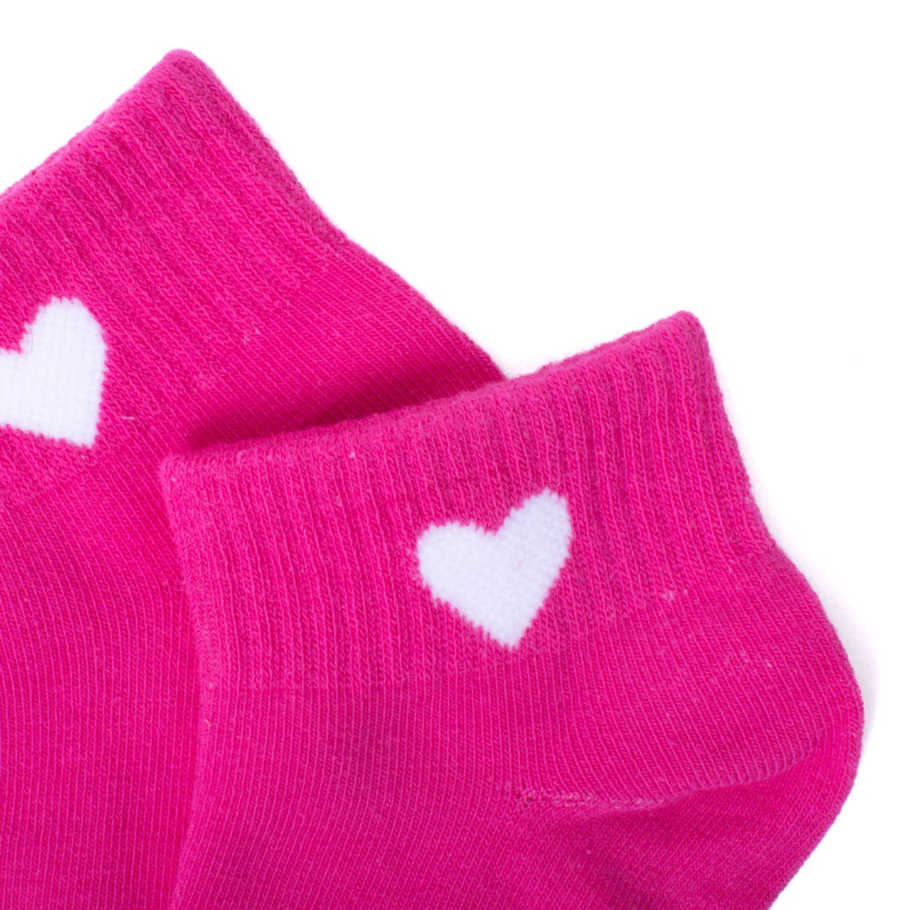 Ladies' Assorted Low Cut Heart 6 pre-pack Ribbed Socks