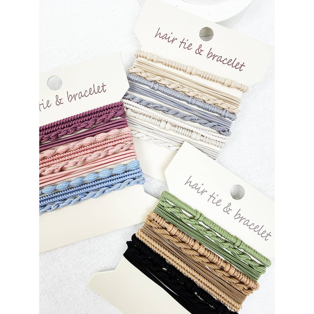 Boho Inspired Braided Hair Tie Bracelets