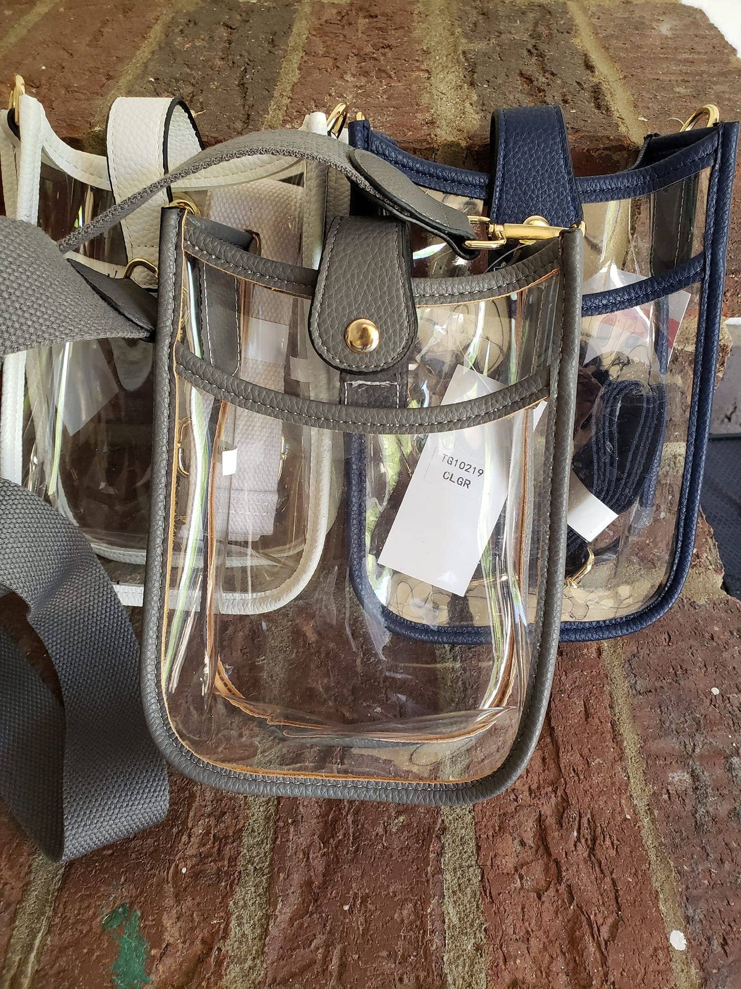 Game Day Mini Clear Crossbody Bag: Royal Blue